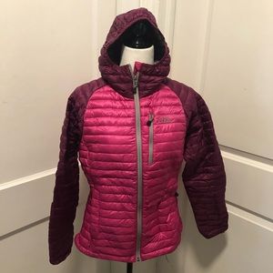 Ll Bean ladies winter down filled downtek coat size small petite